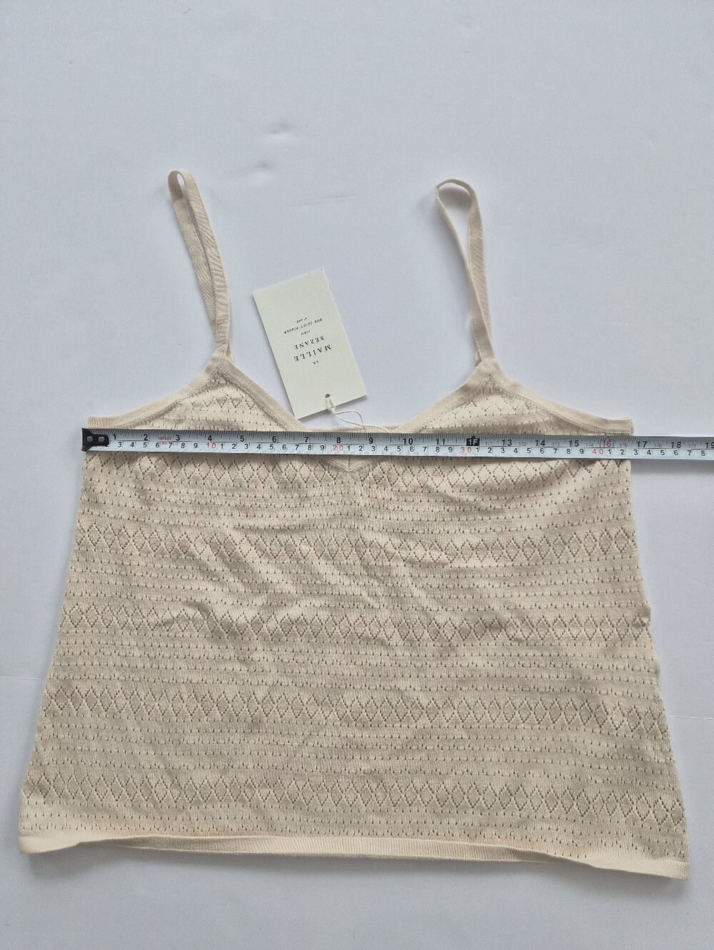 *NWT* [Sezane] Yoran Top in Cream, Size  M, 100% Organic Cotton, Knit, Italy - Picture 5 of 13